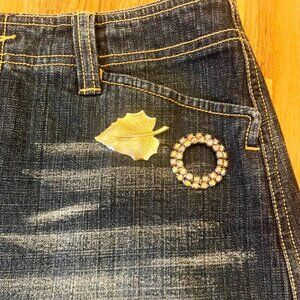 5|48 Designer from Saks 5TH Avenue Denim Skirt
